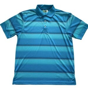 Ben Hogan Performance Short Sleeve Stripe Polo Golf Shirt Large
